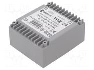 Transformer: mains; 24VA; 115VAC,230VAC; 6V; 6V; PCB; IP00 BREVE TUFVASSONS