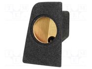 Car loudspeaker enclosure; MDF; black melange; textil; 200mm BASSER