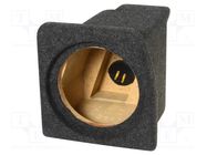 Car loudspeaker enclosure; MDF; black melange; textil; 200mm BASSER