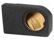 Car loudspeaker enclosure; MDF; black melange; textil; 200mm BASSER