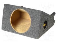 Car loudspeaker enclosure; MDF; black melange; textil; 200mm BASSER