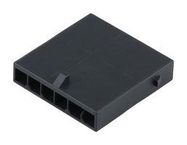 CONNECTOR HOUSING, PLUG, 6POS, 3MM