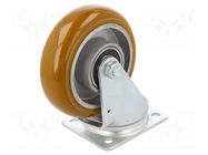 Transport wheel; Ø: 125mm; W: 40mm; H: 155mm; torsional; 250kg COLSON