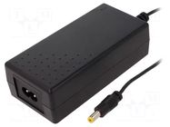 Power supply: switching; 24VDC; 2.7A; Out: 5,5/2,1; 65W; 90÷264VAC SUNNY