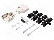 Connector: D-Sub; PIN: 9; plug; female; straight; soldering MH CONNECTORS