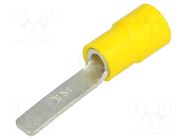 Tip: flat; 4.5mm; 4÷6mm2; crimped; for cable; insulated; tinned BM GROUP