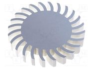 Heatsink; LED; Ø: 105mm; H: 15mm FISCHER ELEKTRONIK