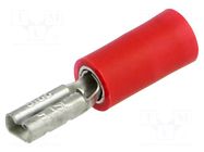 Terminal: flat; 2.8mm; 0.5mm; female; 0.5÷1.5mm2; crimped; red JST