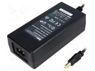Power supply: switching; 12VDC; 5.42A; Out: 5,5/2,1; 65W; 90÷264VAC SUNNY