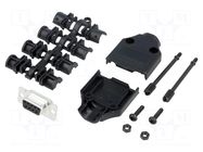 Connector: D-Sub; PIN: 9; plug; female; straight; soldering MH CONNECTORS