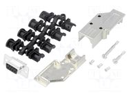 Connector: D-Sub; PIN: 9; plug; female; angled 90°; soldering MH CONNECTORS