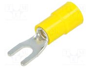 Tip: fork; M4; Ø: 4.2mm; 4÷6mm2; crimped; for cable; insulated BM GROUP