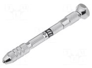 Drill holder; 0.3÷3.2mm; steel; brass ENGINEER