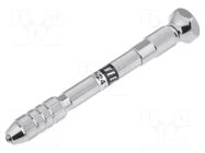 Drill holder; 0.3÷3.2mm; steel; brass ENGINEER