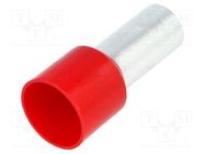 Tip: bootlace ferrule; insulated; copper; 35mm2; 16mm; tinned; red BM GROUP