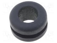 Grommet; Ømount.hole: 11mm; Øhole: 8mm; caoutchouc; black; -30÷90°C LAPP