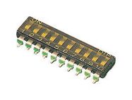 DIP SW, SPST-NO, 0.025A/24VDC, 10POS/SMD