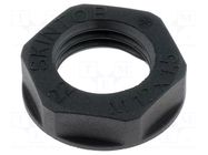 Nut; M12; polyamide; UL94V-2; 17mm; black; Thread: metric; Pitch: 1.5 LAPP