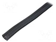 Hole and edge shield; L: 10m; black; H: 15.1mm; W: 6.5mm; industrial FATH