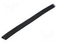 Hole and edge shield; PVC; L: 10m; black; H: 11.5mm; W: 9mm FATH