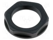 Nut; PG16; polyamide; UL94V-2; 30mm; black; -20÷100°C; Thread: PG LAPP