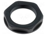 Nut; PG16; polyamide; UL94V-2; 30mm; black; Thread: PG; with flange LAPP