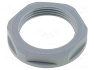 Nut; PG21; polyamide; UL94V-2; 36mm; grey; Thread: PG; with flange LAPP