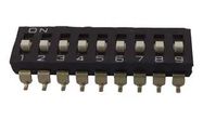 DIP SWITCH, SPST-NO, 0.025A, 24VDC