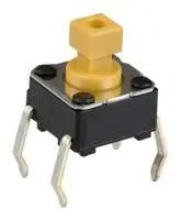 TACTILE SW, SPST-NO, 0.05A, 24VDC, 150GF
