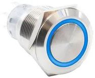 ANTI-VANDAL SW, DPDT-NC-DB, 2A/24V, BLUE