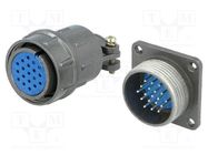 Connector: circular; socket,plug; DS1110-07; male,female; PIN: 19 CONNFLY