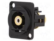 Coupler; RCA socket,both sides; FT; XLR standard; 19x24mm CLIFF