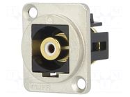 Coupler; RCA socket,both sides; FT; XLR standard; 19x24mm CLIFF