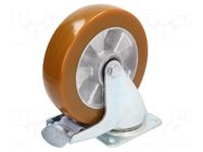 Transport wheel; Ø: 200mm; W: 50mm; H: 238mm; torsional with lock COLSON