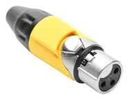 CONN, XLR AUDIO, PLUG, 3POS, CABLE