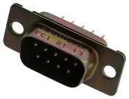 D-SUB CONN, PLUG, DE, 9P, PANEL