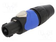 Plug; loudspeaker; female; PIN: 2; for cable; 30A; 133V; zinc alloy AMPHENOL