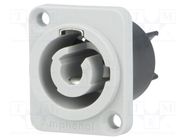 Socket; circular; male; PIN: 3; 25A; thermoplastic; HP; IP54; 250VAC AMPHENOL