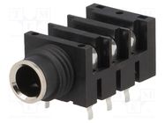 Connector: Jack 6,3mm; socket; female; without nut,stereo; ways: 3 AMPHENOL