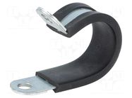 Fixing clamp; ØBundle : 23mm; W: 15mm; steel; Ømount.hole: 6.4mm LAPP