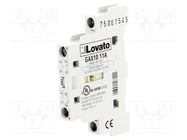 Auxiliary contacts; side; GA; Contacts: NC + NO LOVATO ELECTRIC