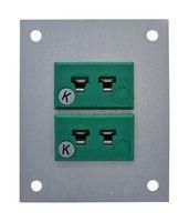 THERMOCPL CONN, W/PANEL, SOCKET, K, 2WAY