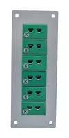 THERMOCPL CONN, W/PANEL, SOCKET, K, 6WAY