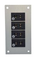 THERMOCPL CONN, W/PANEL, SOCKET, J, 4WAY