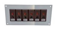 THERMOCPL CONN, W/PANEL, SOCKET, T, 6WAY