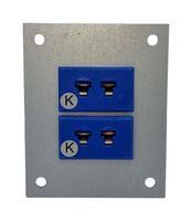 THERMOCPL CONN, W/PANEL, SOCKET, K, 2WAY