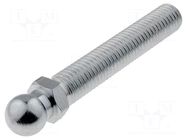 Pin; M12; steel; Ø: 14mm; Plating: zinc; Thread len: 68mm ELESA+GANTER