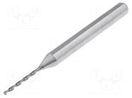 Drill bit; Ø: 0.85mm; L: 38.2mm; PCB; Working part len: 8.5mm; 1/8" KEMMER PRAEZISION