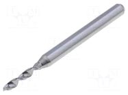 Drill bit; Ø: 1.9mm; L: 38.2mm; PCB; 1/8" (3,175mm) KEMMER PRAEZISION