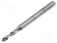 Drill bit; Ø: 2.1mm; L: 38.2mm; tungsten carbide; 1/8"; 3.175mm; PCB KEMMER PRAEZISION